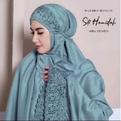 Mukena Dewasa Khadijah Katun Premium Full Bordir Cantik